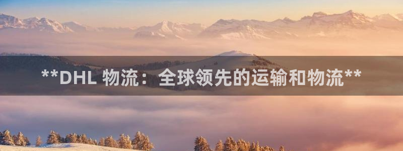加拿大28圈注册链接：**DHL 物