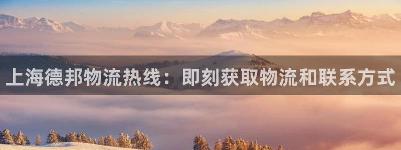 28圈注册限制怎么解除：上海德邦物流