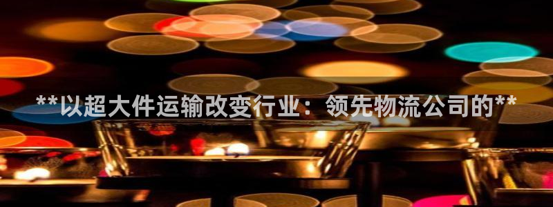 28圈官方：**以超大件运输改变行业