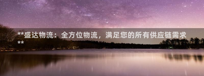 28圈登录流程：**盛达物流：全方位