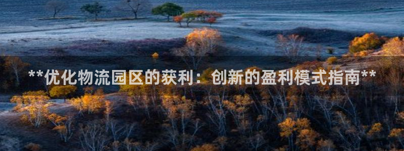 28圈加拿大能提现吗：**优化物流园