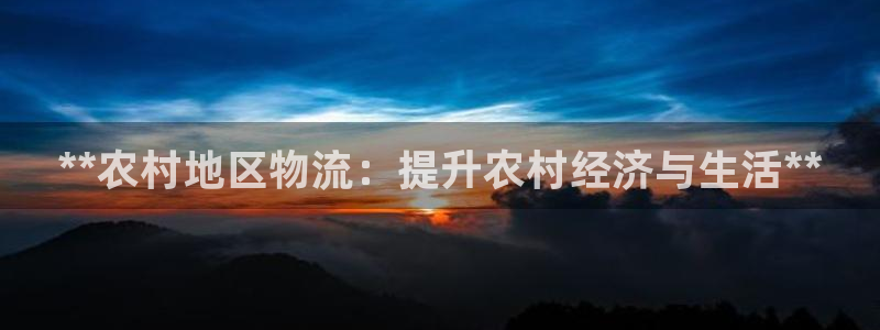 28圈注册网页版：**农村地区物流：